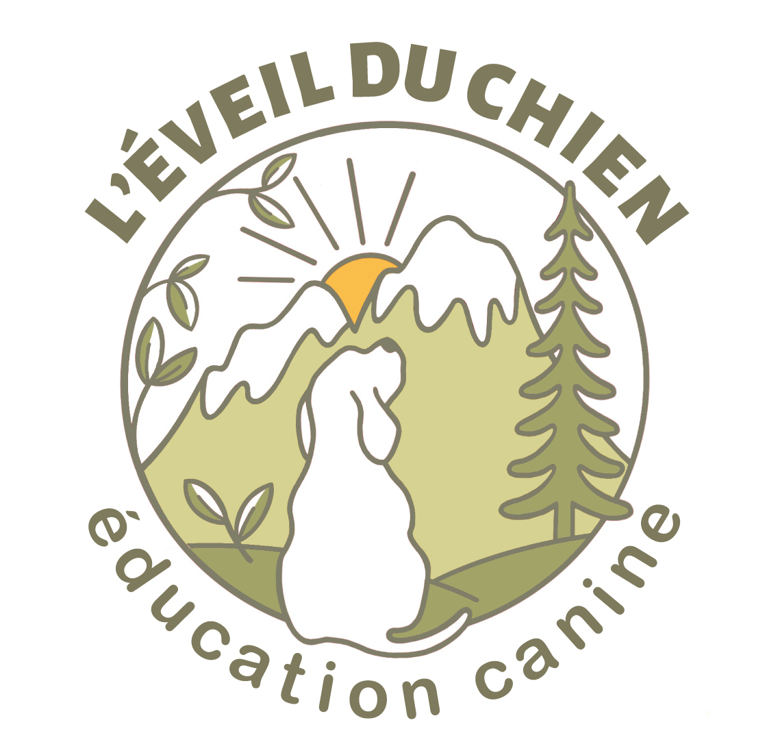 Logo L'éveil du chien éducation canine